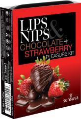 Lips and Nips Pleasure Kit Chocolate-Strawberry